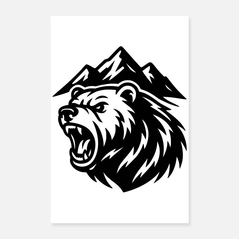 Berg Bär Poster 40x60 cm