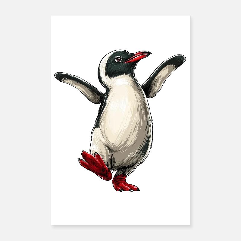 Cheerful Penguin :) Poster 16" x 24" (40x60 cm)