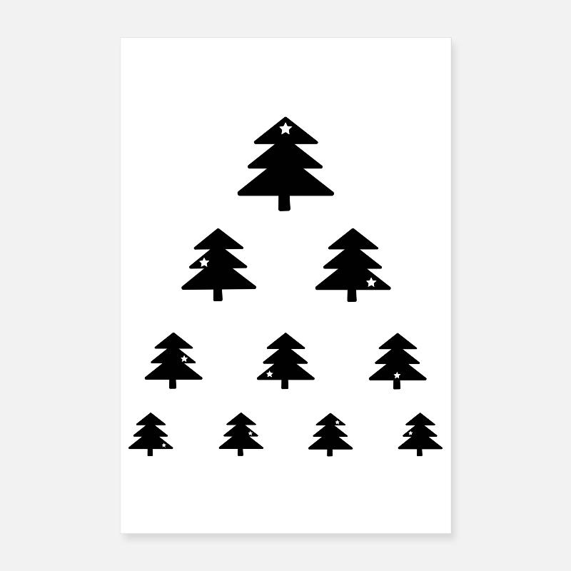 Christmas tree eye test Poster 16" x 24" (40x60 cm)