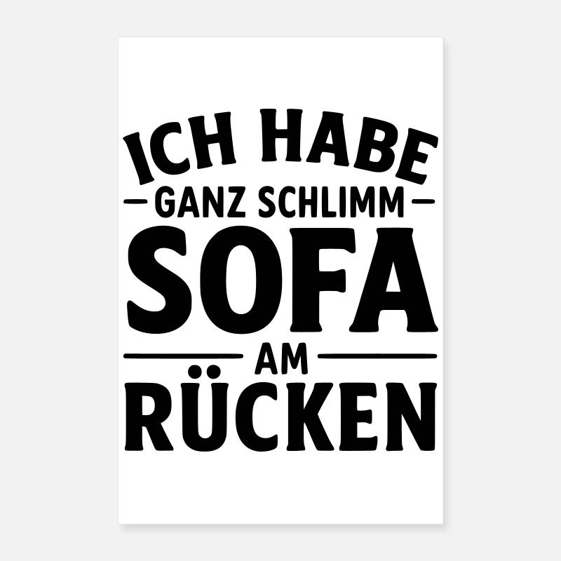 Sofa Chill Mode Sunday Mode Mood Sunday Outfit Poster 16" x 24" (40x60 cm)