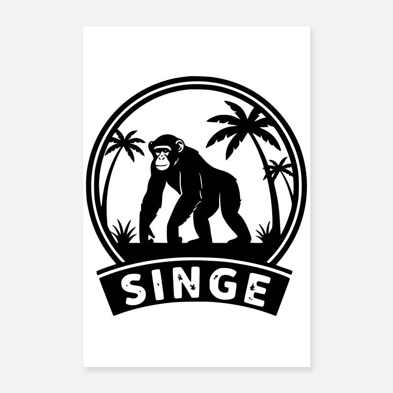 Affe Poster 40x60 cm