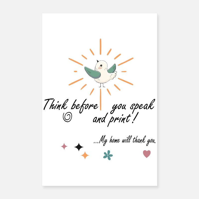 Think Poster 40x60 cm