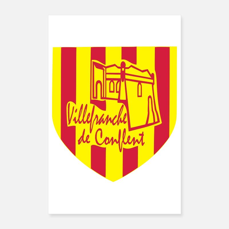Villefranche de Conflent,Pyrénées orientales Poster 40 x 60 cm