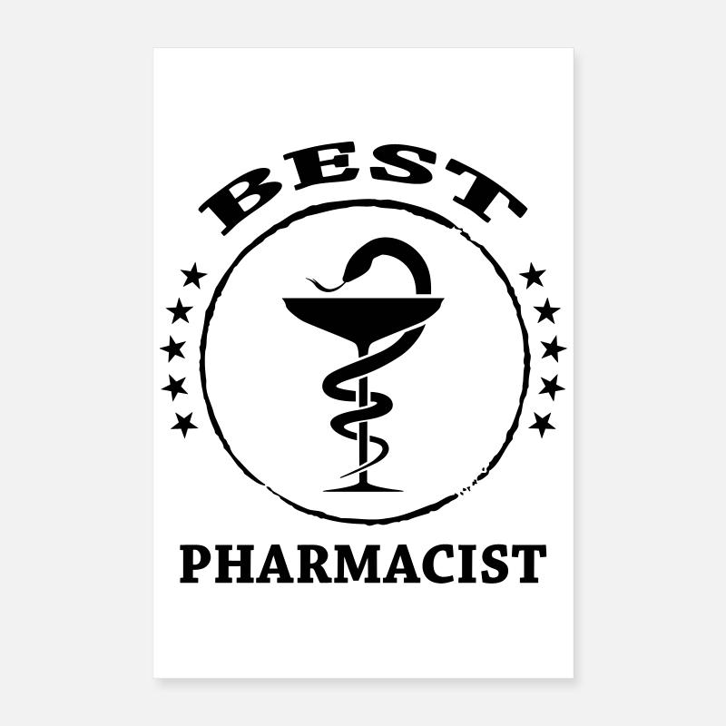 Best Pharmacist Poster 16" x 24" (40x60 cm)