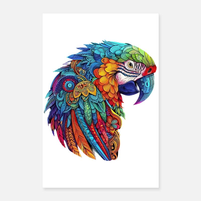 Parrot Macaw Poster 16" x 24" (40x60 cm)