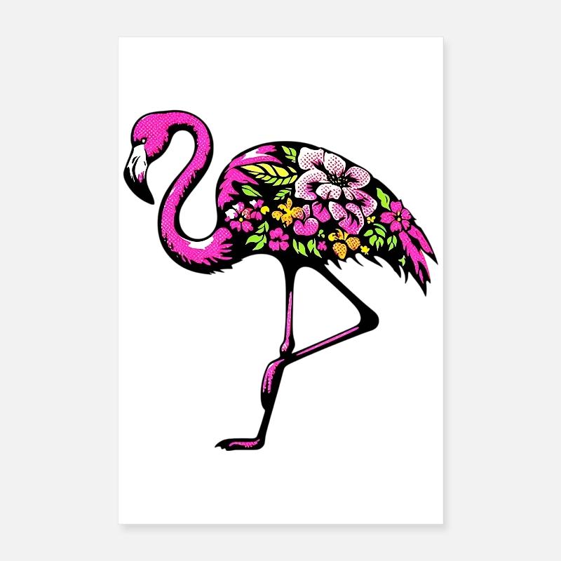 Flamant Poster 40 x 60 cm