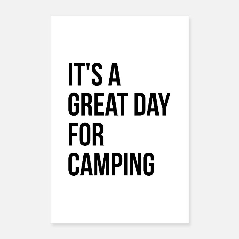 Camping Poster 40x60 cm