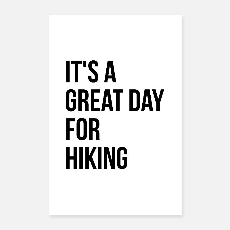 Hiking Poster 16" x 24" (40x60 cm)