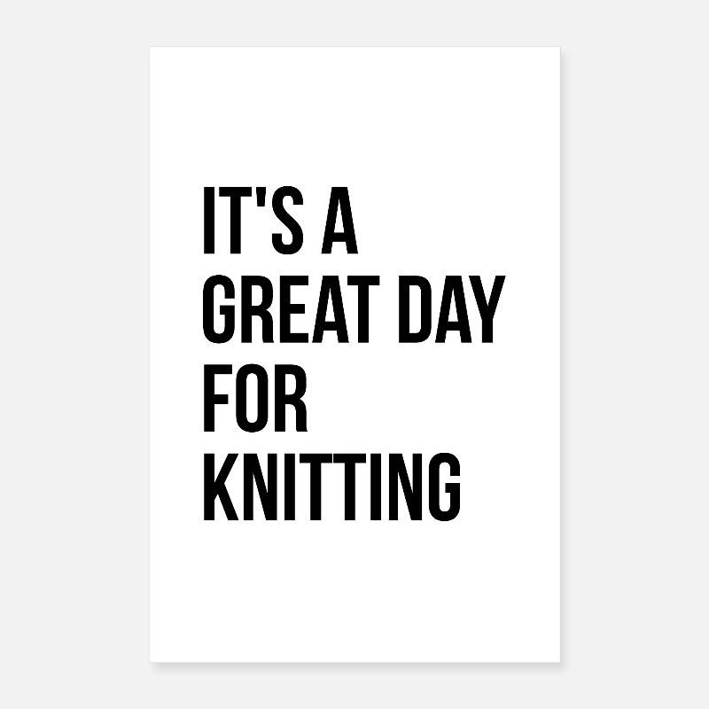 Knitting Poster 16" x 24" (40x60 cm)