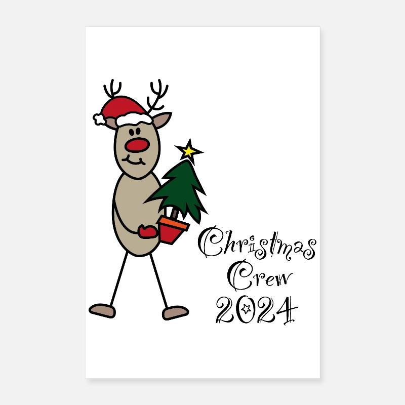 Équipage de Noël 2024 Poster 40 x 60 cm