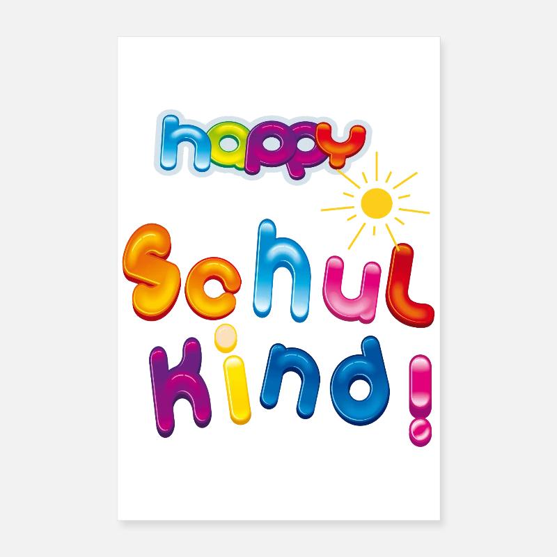 Happy Schulkind Poster 40x60 cm