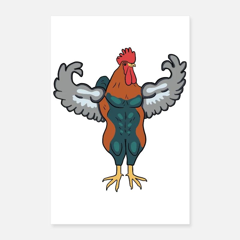 Bite musclée Poster 40 x 60 cm
