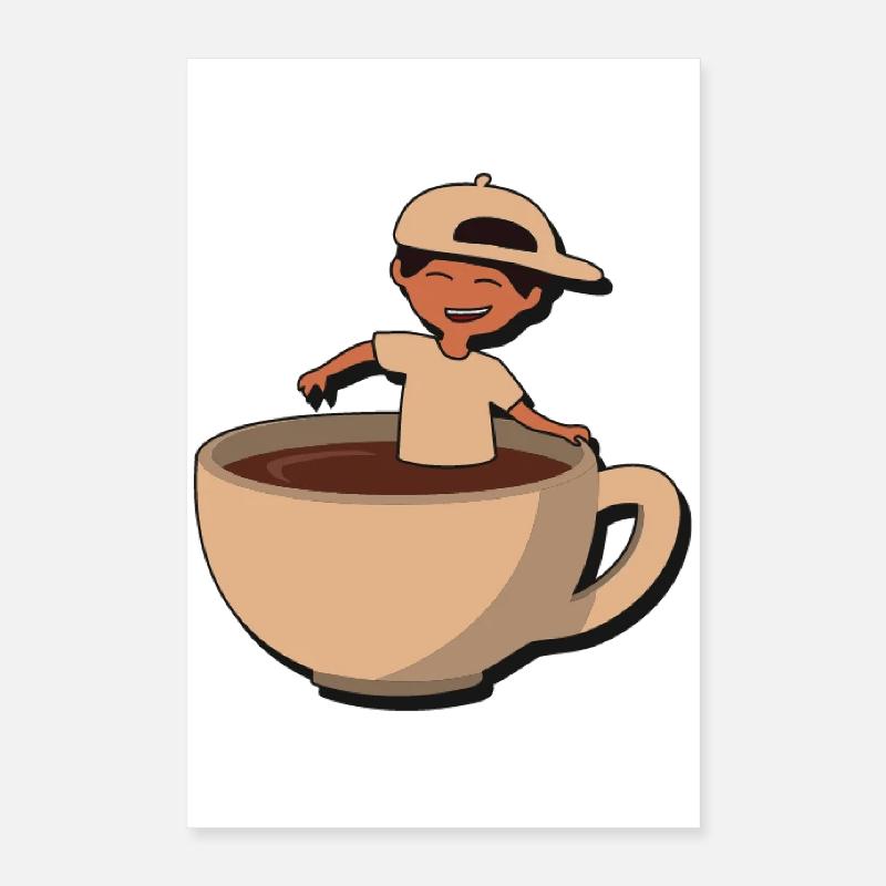 Cup Buddy Kaffeespritzer Poster 40x60 cm