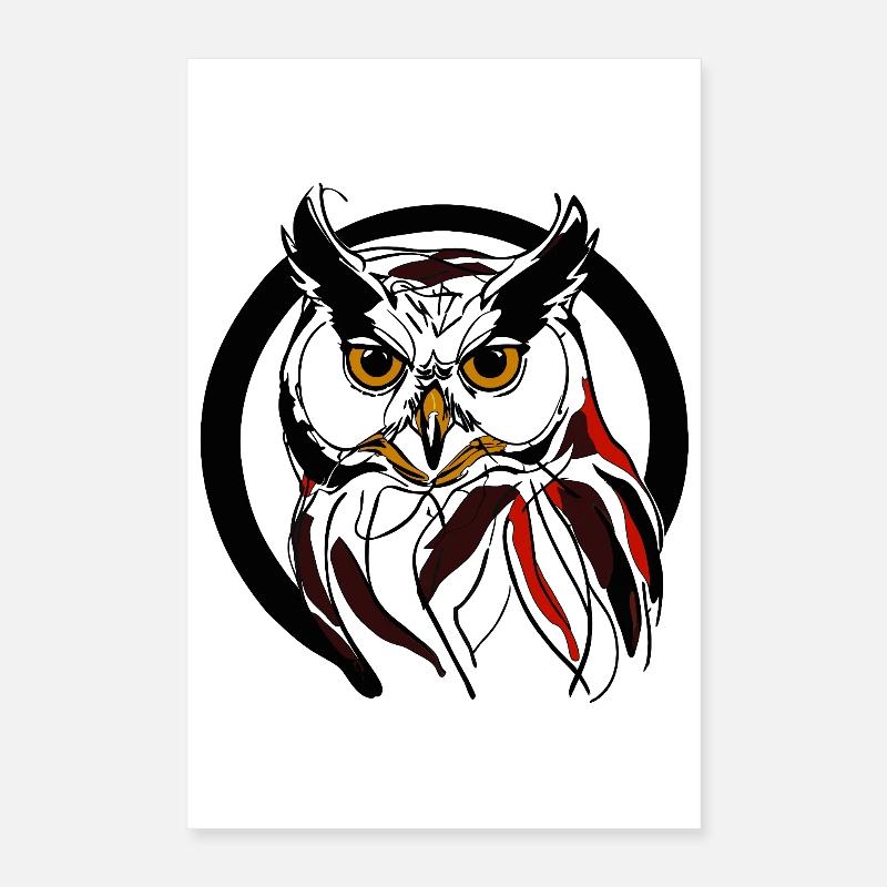 Nacht-Eule Poster 40x60 cm