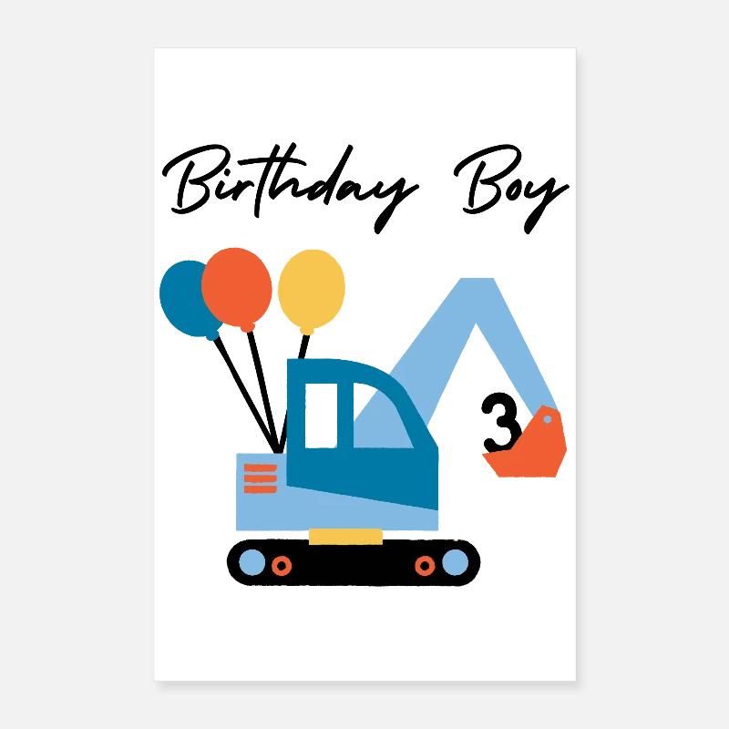 Rêve de chantier flottant Poster 40 x 60 cm