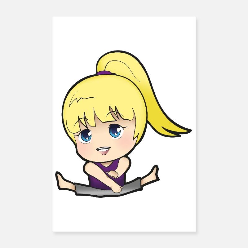 Chibi Anime Manga Splitkick Poster 40 x 60 cm