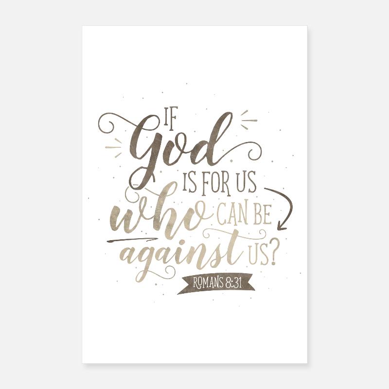 If God Is For Us Poster 40x60 cm
