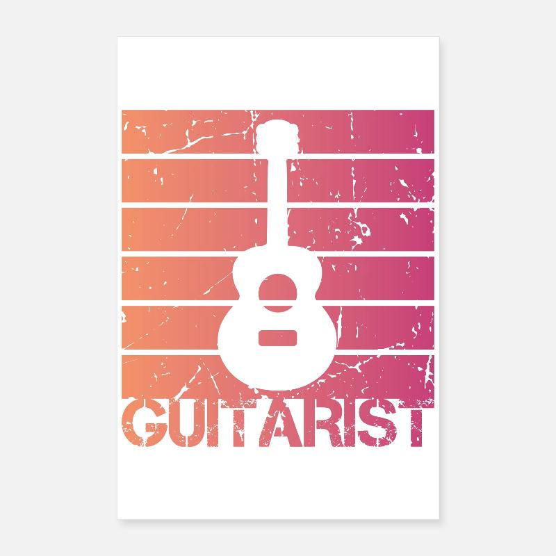Guitariste Poster 40 x 60 cm