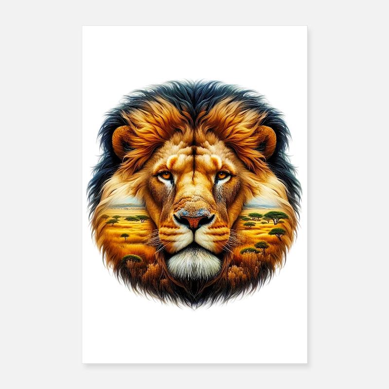 Löwe Poster 40x60 cm