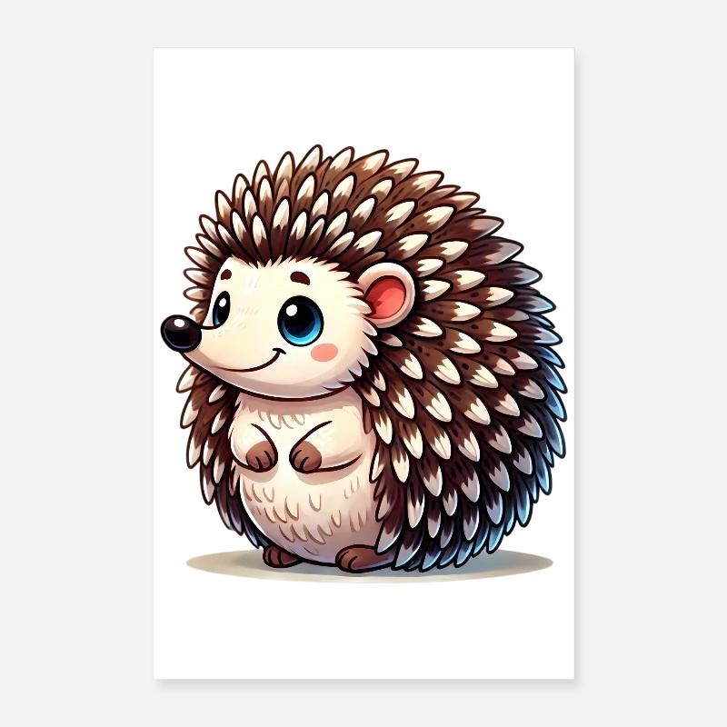 Hedgehog Poster 16" x 24" (40x60 cm)