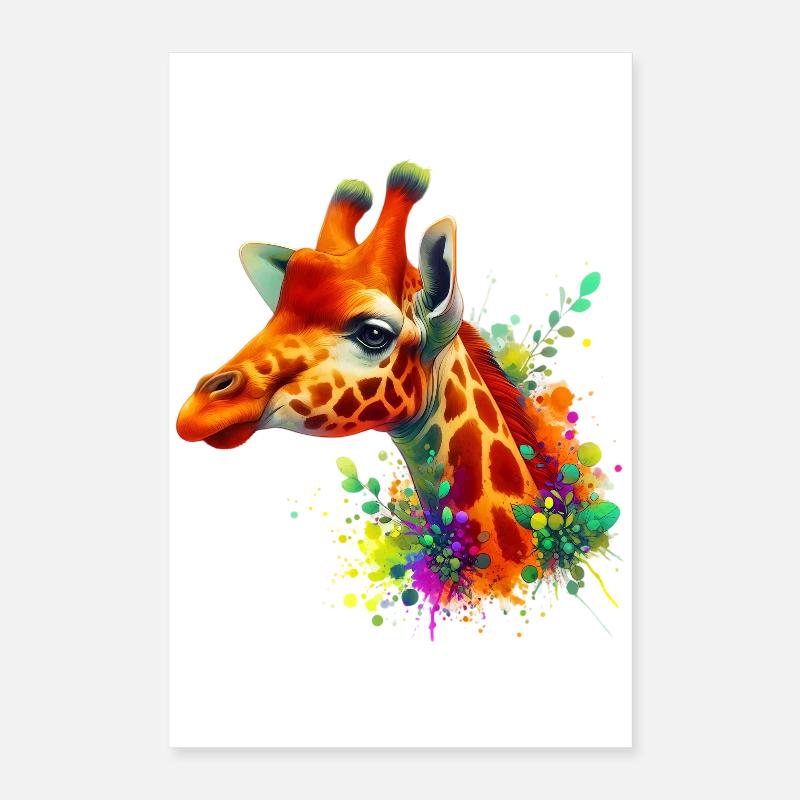 Giraffe Poster 40x60 cm