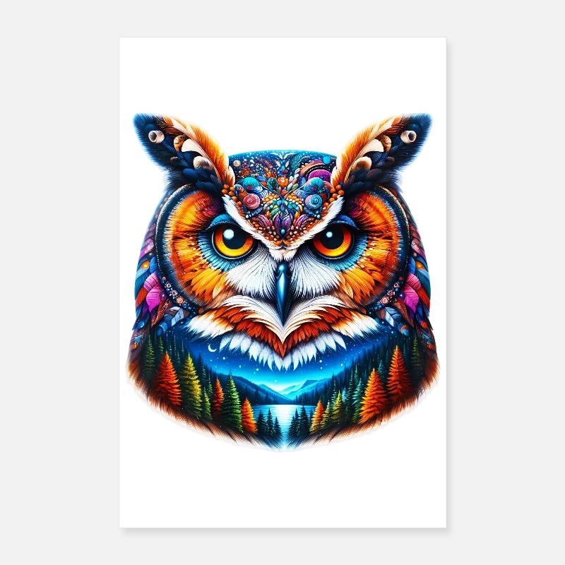 Eule Poster 40x60 cm