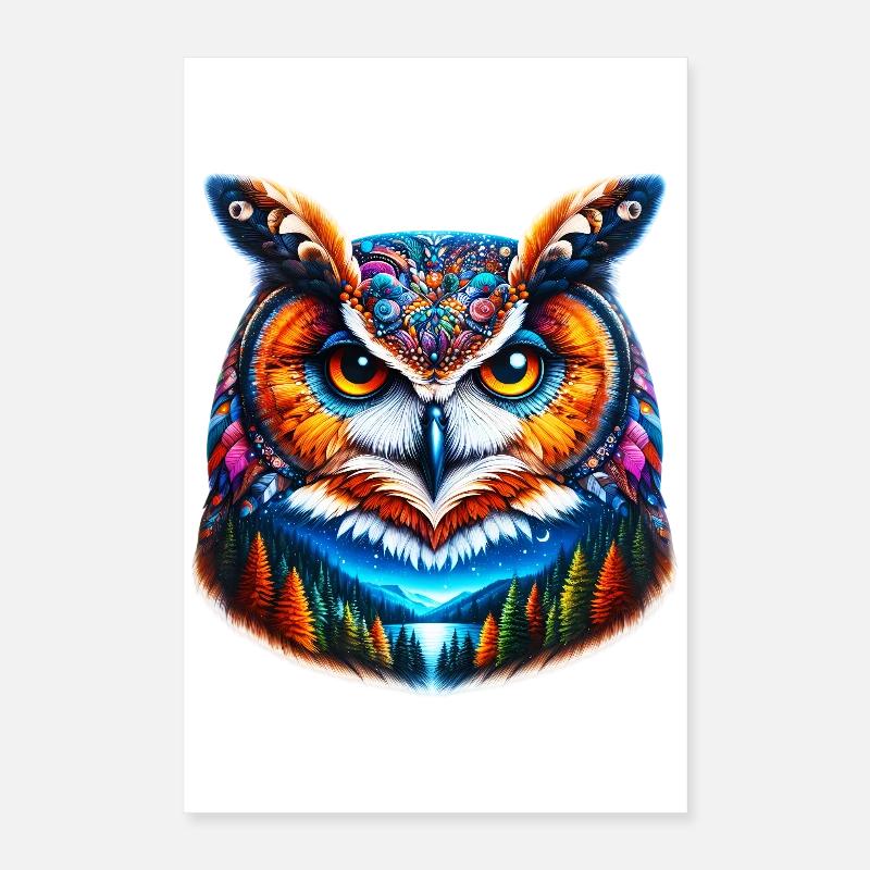 Eule Poster 40x60 cm