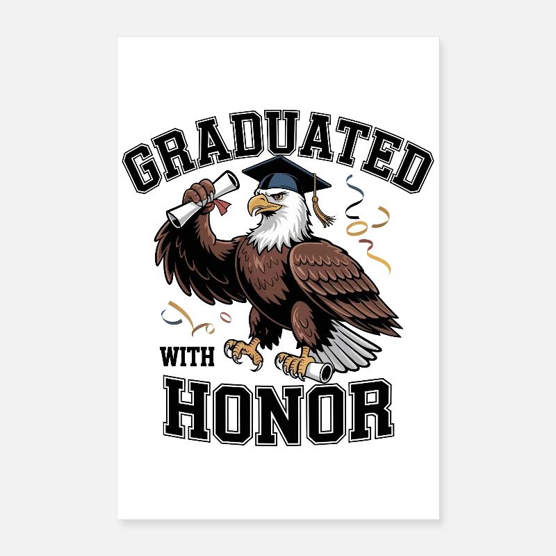 Graduation Eagle Poster 16" x 24" (40x60 cm)
