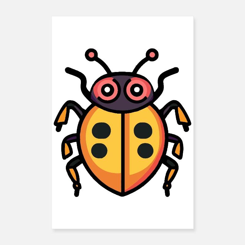 Ladybug Halloween Zombie Poster 16" x 24" (40x60 cm)