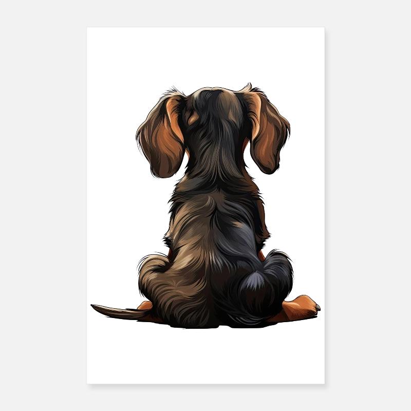 Teckel Poster 40 x 60 cm