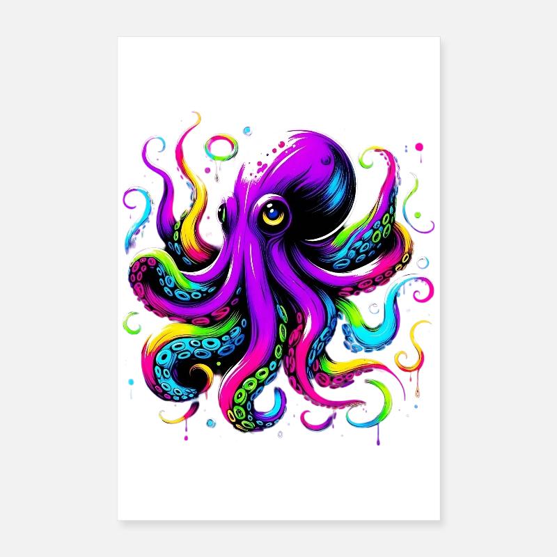 Pieuvre Poster 40 x 60 cm