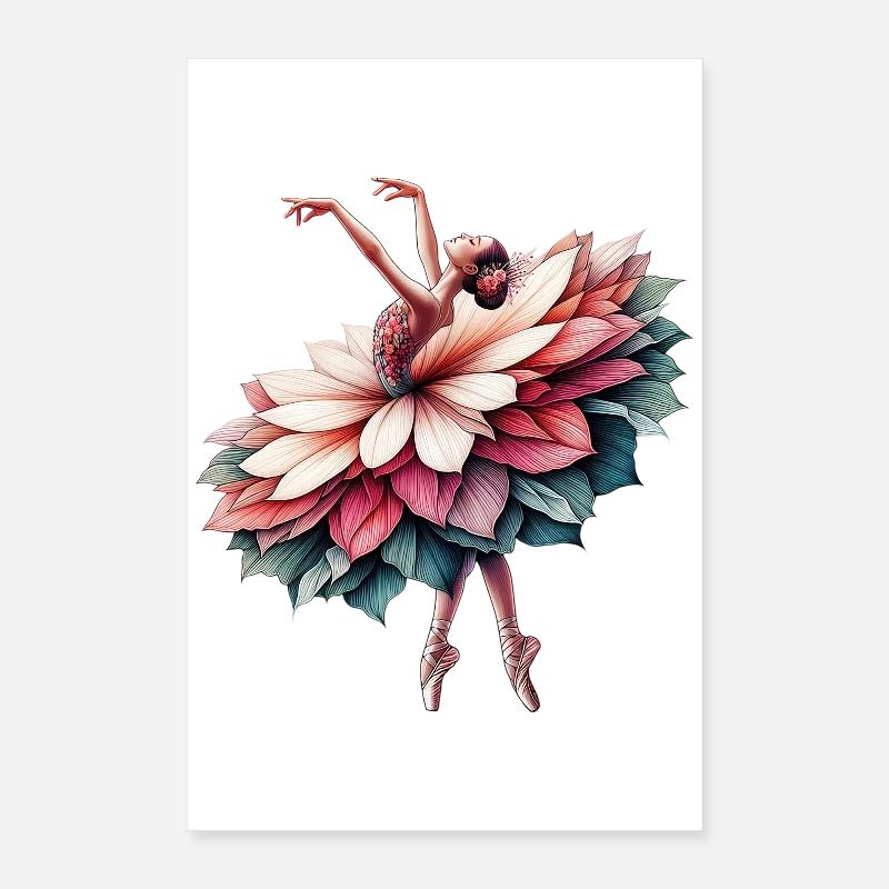 Danseuse de ballet avec tutu Poster 40 x 60 cm