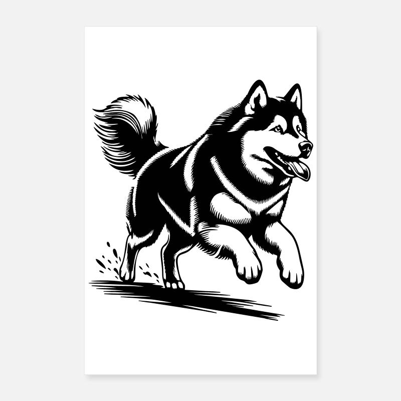 Alaskan Malamute Poster 40x60 cm