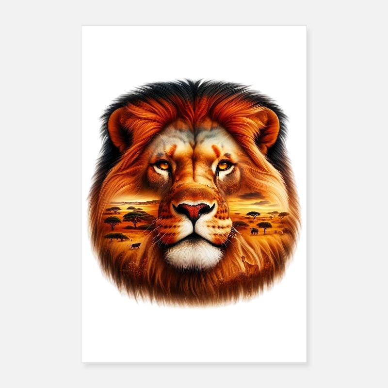 Löwe Poster 40x60 cm