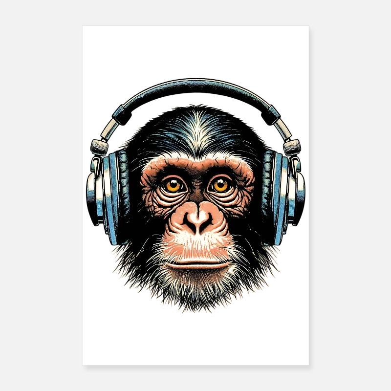 Singe Poster 40 x 60 cm