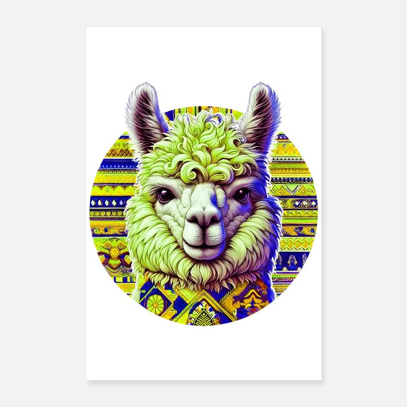 Alpaga Poster 40 x 60 cm