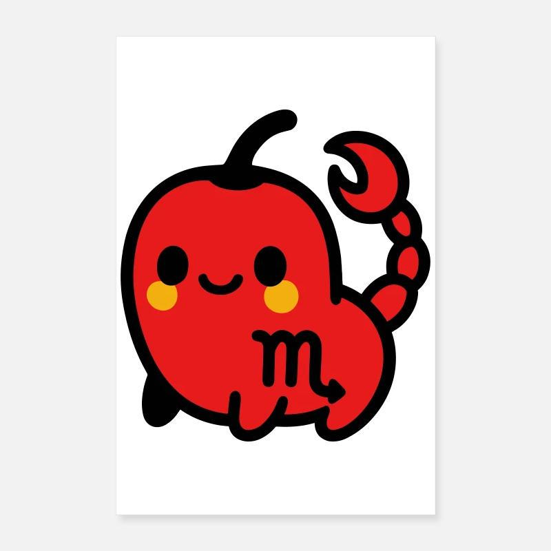 Piment doux Scorpion Poster 40 x 60 cm