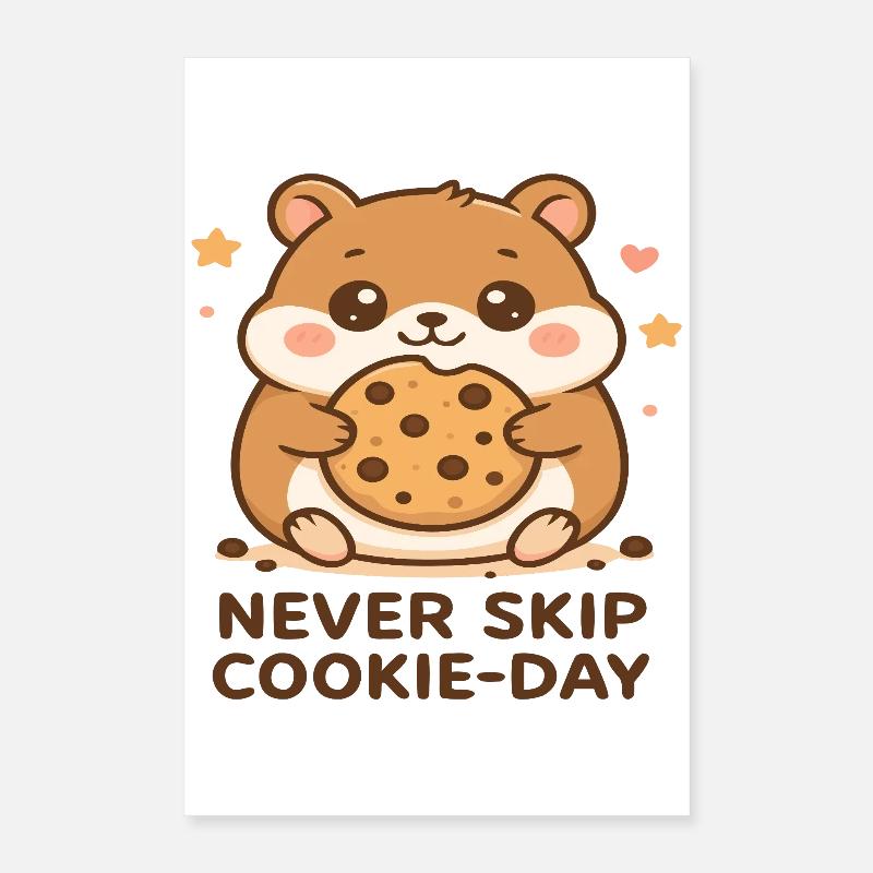 Keksfreudiger Hamster Poster 40x60 cm