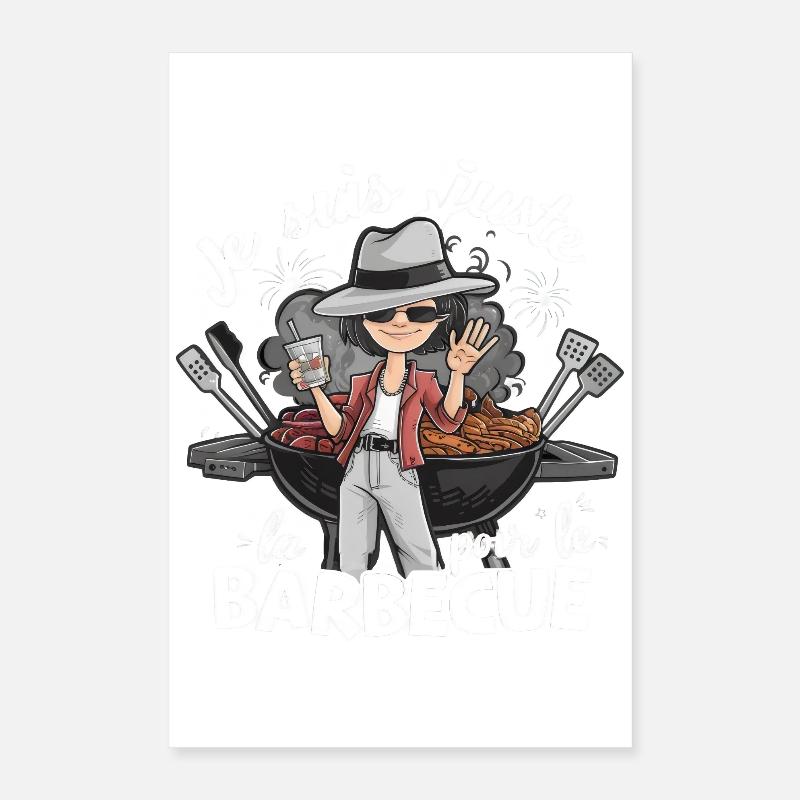 Vatertagsgeschenk Barbecue Master Grill Poster 40x60 cm