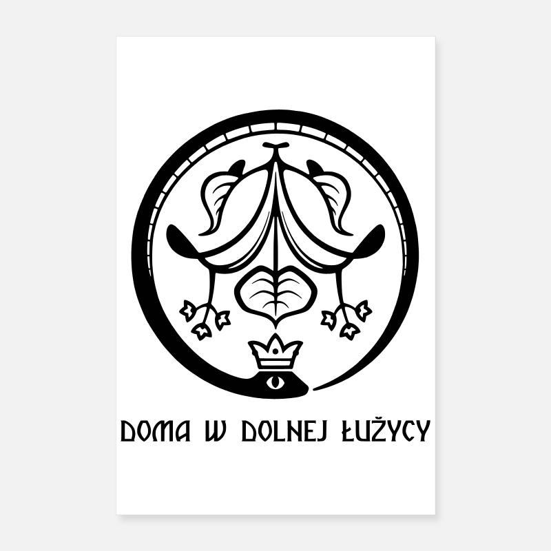 Ouroboros des Spreewaldes schwarz Poster 40x60 cm