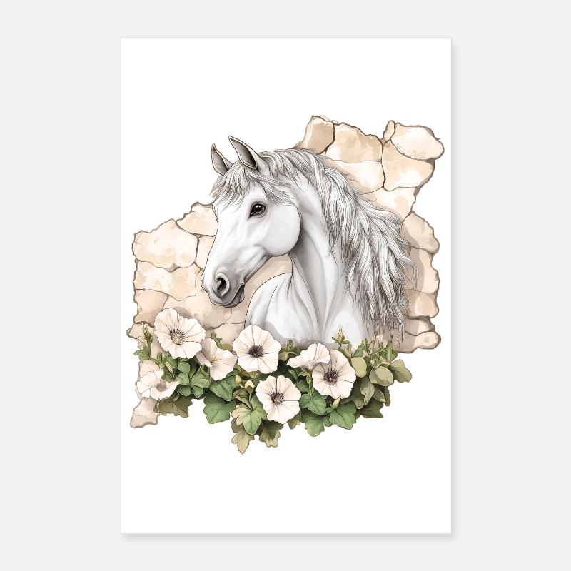 Pferd Poster 40x60 cm