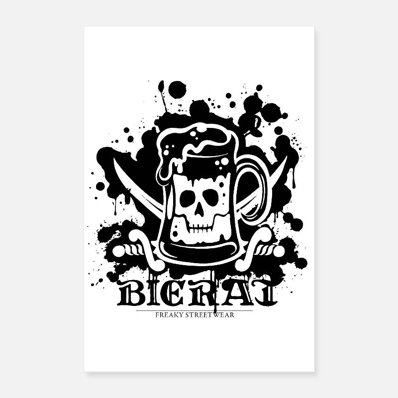 Bierat Splash black Poster 40x60 cm