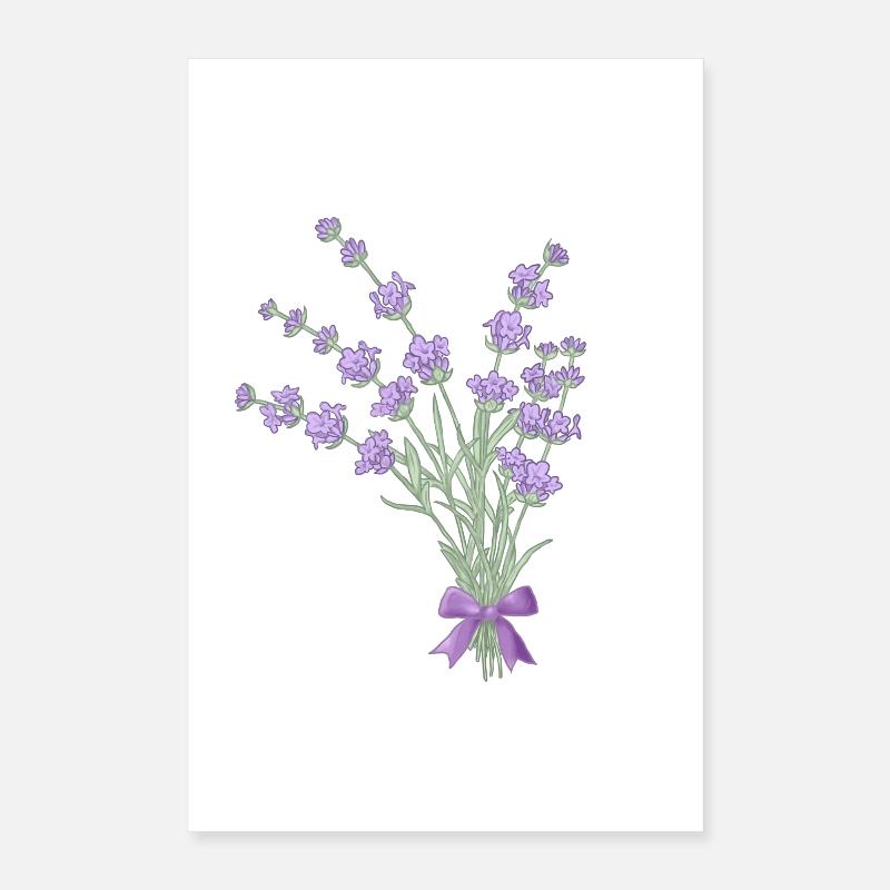 Bouquet de lavande Poster 40 x 60 cm