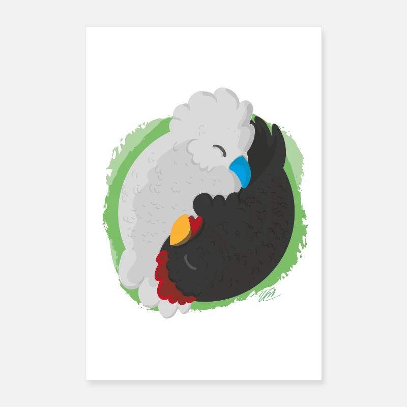 Jing Jang Hühner Poster 40x60 cm