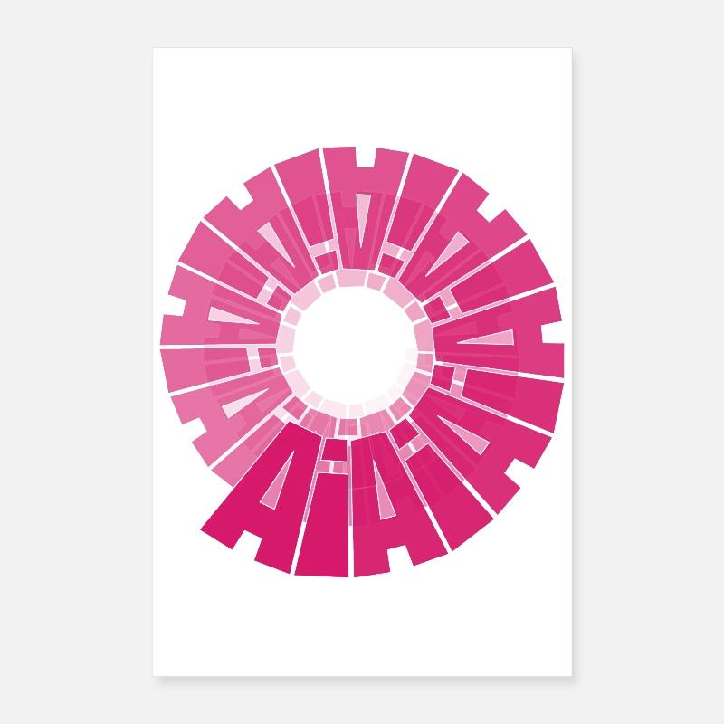 AI Spiral created with Natural Intelligence Poster 16" x 24" (40x60 cm)