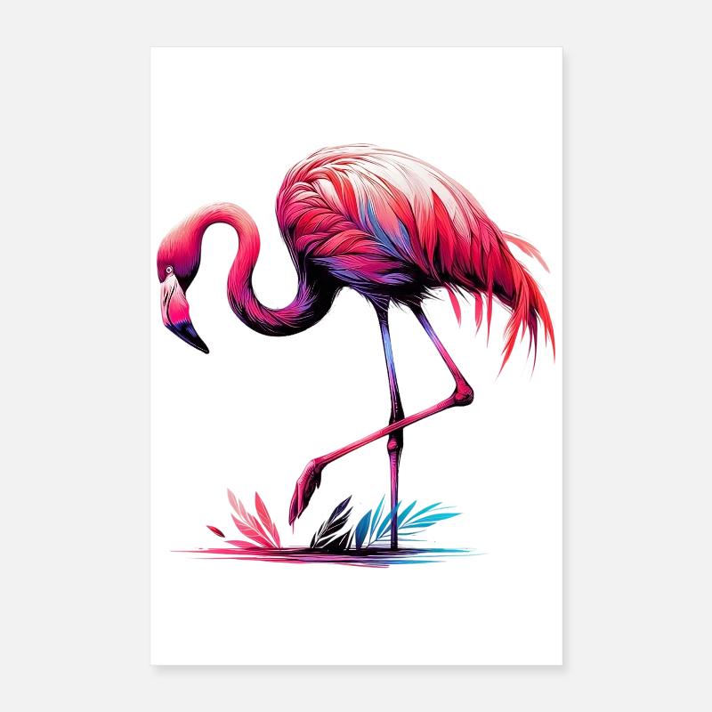 Flamant Poster 40 x 60 cm