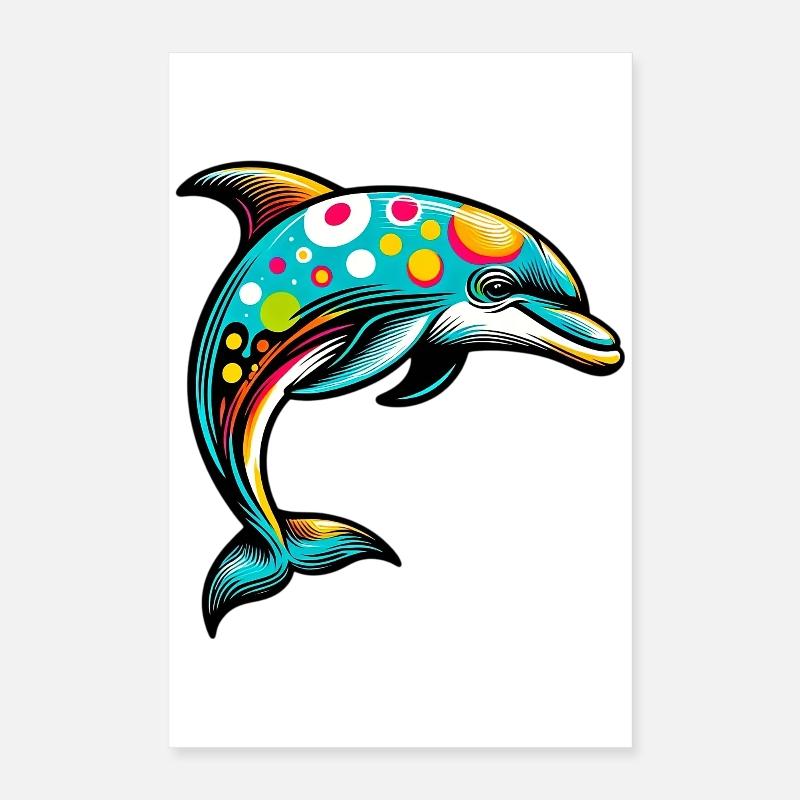 Delfin Poster 40x60 cm