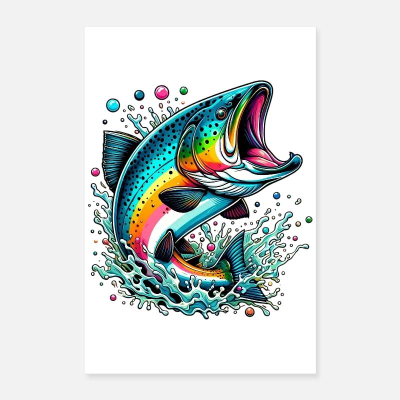 Salmon Poster 16" x 24" (40x60 cm)