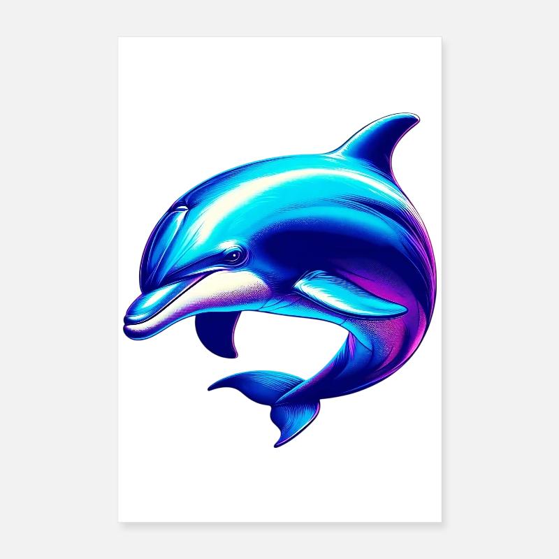 Delfin Poster 40x60 cm