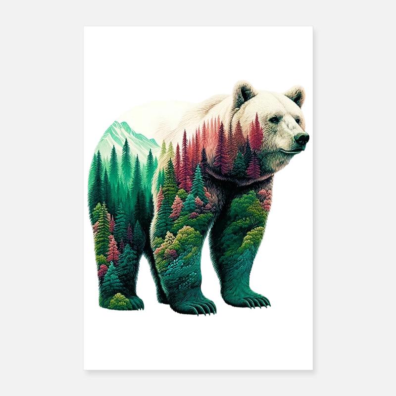 Bear Poster 16" x 24" (40x60 cm)